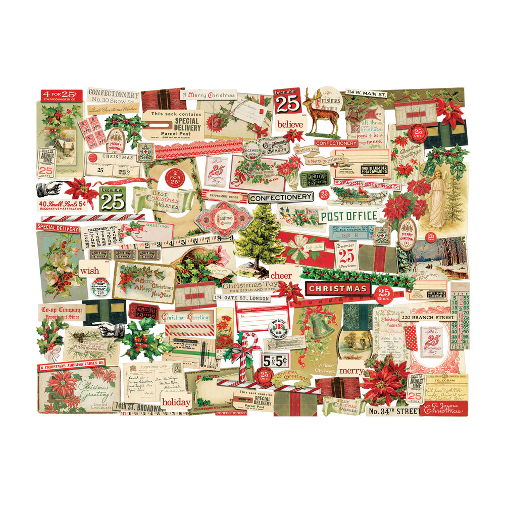 Idea-ology Tim Holtz Christmas Ephemera (TH94447) Idea-ology Tim Holtz Christmas Ephemera (TH94447)