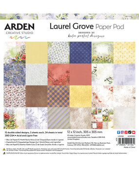 Arden Creative Studio Laurel Grove 12x12 Inch Paper Pad (ACSPP0012) Arden Creative Studio Laurel Grove 12x12 Inch Paper Pad (ACSPP0012)