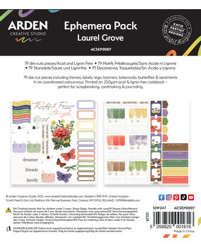 Arden Creative Studio Laurel Grove Ephemera Pack (ACSEP0007) Arden Creative Studio Laurel Grove Ephemera Pack (ACSEP0007)