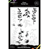 Arden Creative Studio Laurel Grove Sketched Branches 6x8 Inch Clear Stamp Set (ACSCS0017)