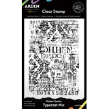 Arden Creative Studio Laurel Grove Typecast Mix 4x6 Inch Clear Stamp Set (ACSCS0018)