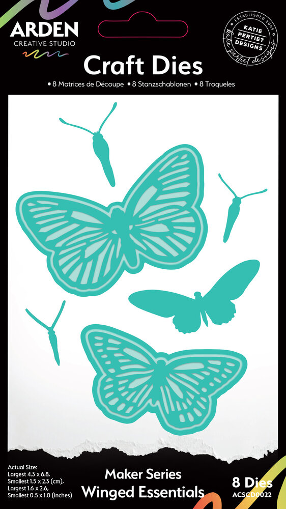 Arden Creative Studio Laurel Grove Winged Essentials Die Set (ACSCD0022) Arden Creative Studio Laurel Grove Winged Essentials Die Set (ACSCD0022)