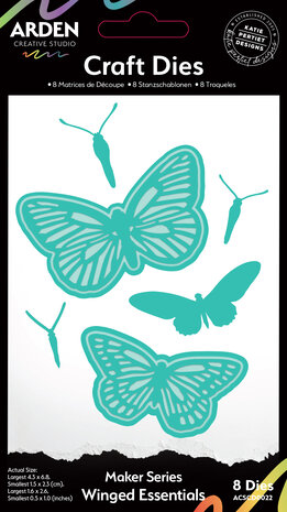 Arden Creative Studio Laurel Grove Winged Essentials Die Set (ACSCD0022) Arden Creative Studio Laurel Grove Winged Essentials Die Set (ACSCD0022)