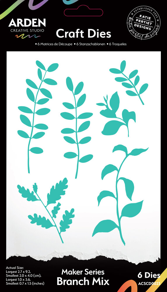 Arden Creative Studio Laurel Grove Branch Mix Die Set (ACSCD0023) Arden Creative Studio Laurel Grove Branch Mix Die Set (ACSCD0023)