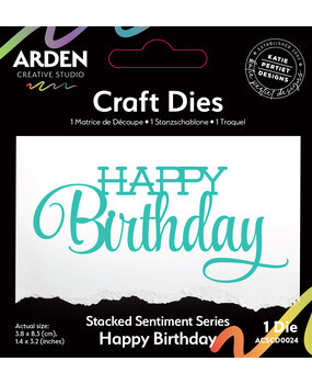 Arden Creative Studio Laurel Grove Stacked Happy Birthday Die Set (ACSCD0024) Arden Creative Studio Laurel Grove Stacked Happy Birthday Die Set (ACSCD0024)