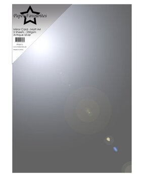 Paper Favourites Antique Silver A4 Mirror Card Glossy 250gsm (PFSS113) Paper Favourites Antique Silver A4 Mirror Card Glossy 250gsm (PFSS113)