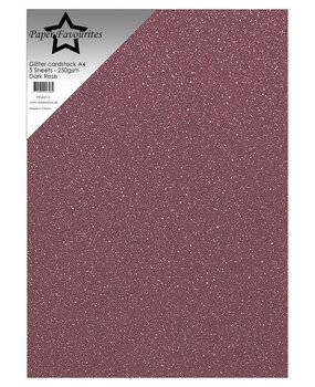 Paper Favourites Dark Rose A4 Glitter Cardstock (PFSS213) Paper Favourites Dark Rose A4 Glitter Cardstock (PFSS213)