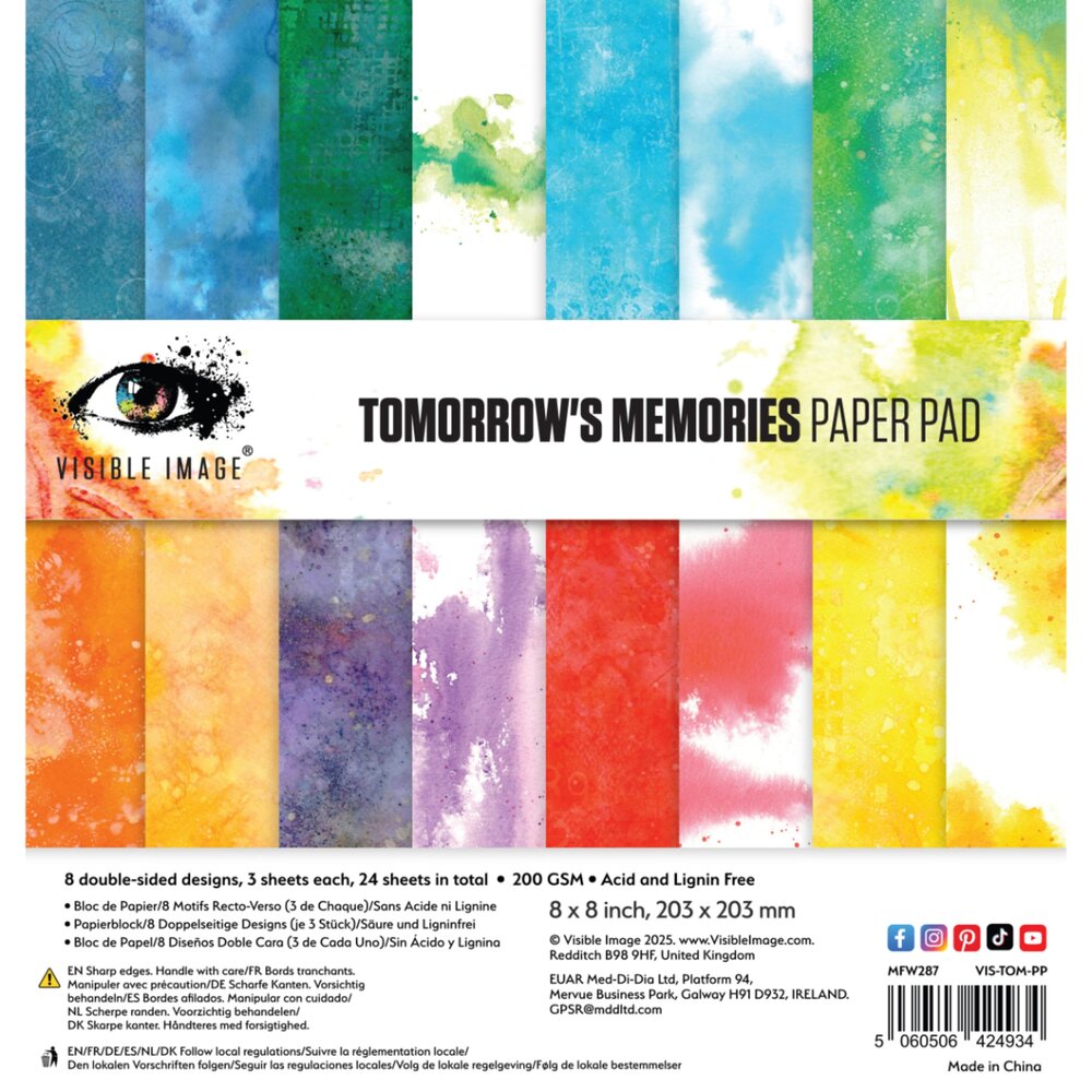Visible Image Tomorrow's Memories 8x8 Inch Paper Pad (VIS-TOM-PP) Visible Image Tomorrow's Memories 8x8 Inch Paper Pad (VIS-TOM-PP)