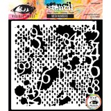 Visible Image Mesh Numbers 6x6 Inch Stencil (VIS-MEN-03)