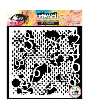 Visible Image Mesh Numbers 6x6 Inch Stencil (VIS-MEN-03) Visible Image Mesh Numbers 6x6 Inch Stencil (VIS-MEN-03)