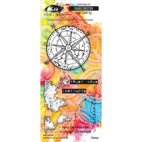 Visible Image Change Direction 4x8 Inch Stamp Set (VIS-CHD-01) Visible Image Change Direction 4x8 Inch Stamp Set (VIS-CHD-01)
