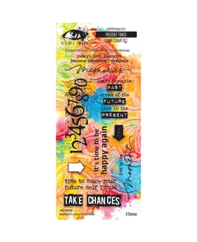 Visible Image Present Times 4x8 Inch Stamp Set (VIS-PRT-01) Visible Image Present Times 4x8 Inch Stamp Set (VIS-PRT-01)