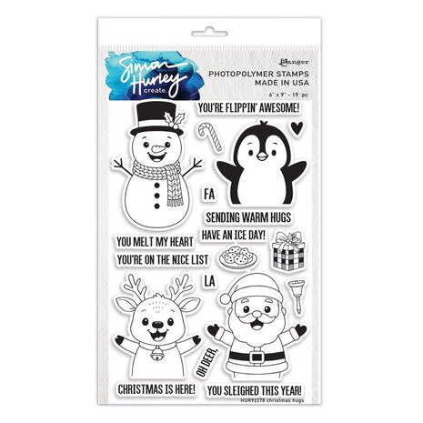 Simon Hurley Create Christmas Hugs Clear Stamps (HUR92278) Simon Hurley Create Christmas Hugs Clear Stamps (HUR92278)