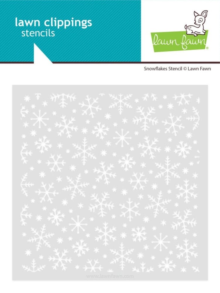 Lawn Fawn Snowflakes Stencil (LF3923)