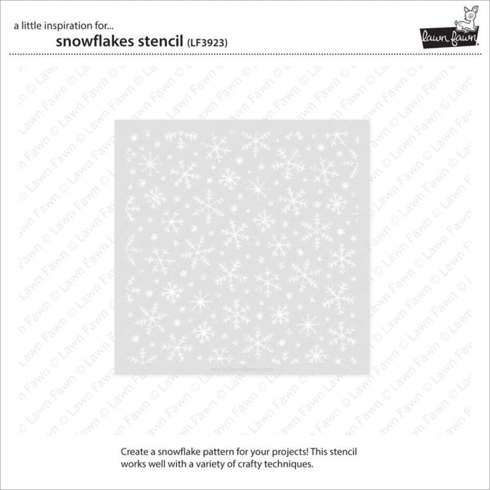 Lawn Fawn Snowflakes Stencil (LF3923)