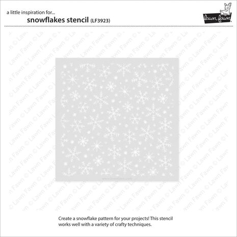 Lawn Fawn Snowflakes Stencil (LF3923)