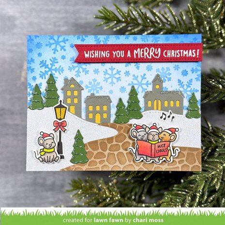 Lawn Fawn Snowflakes Stencil (LF3923)