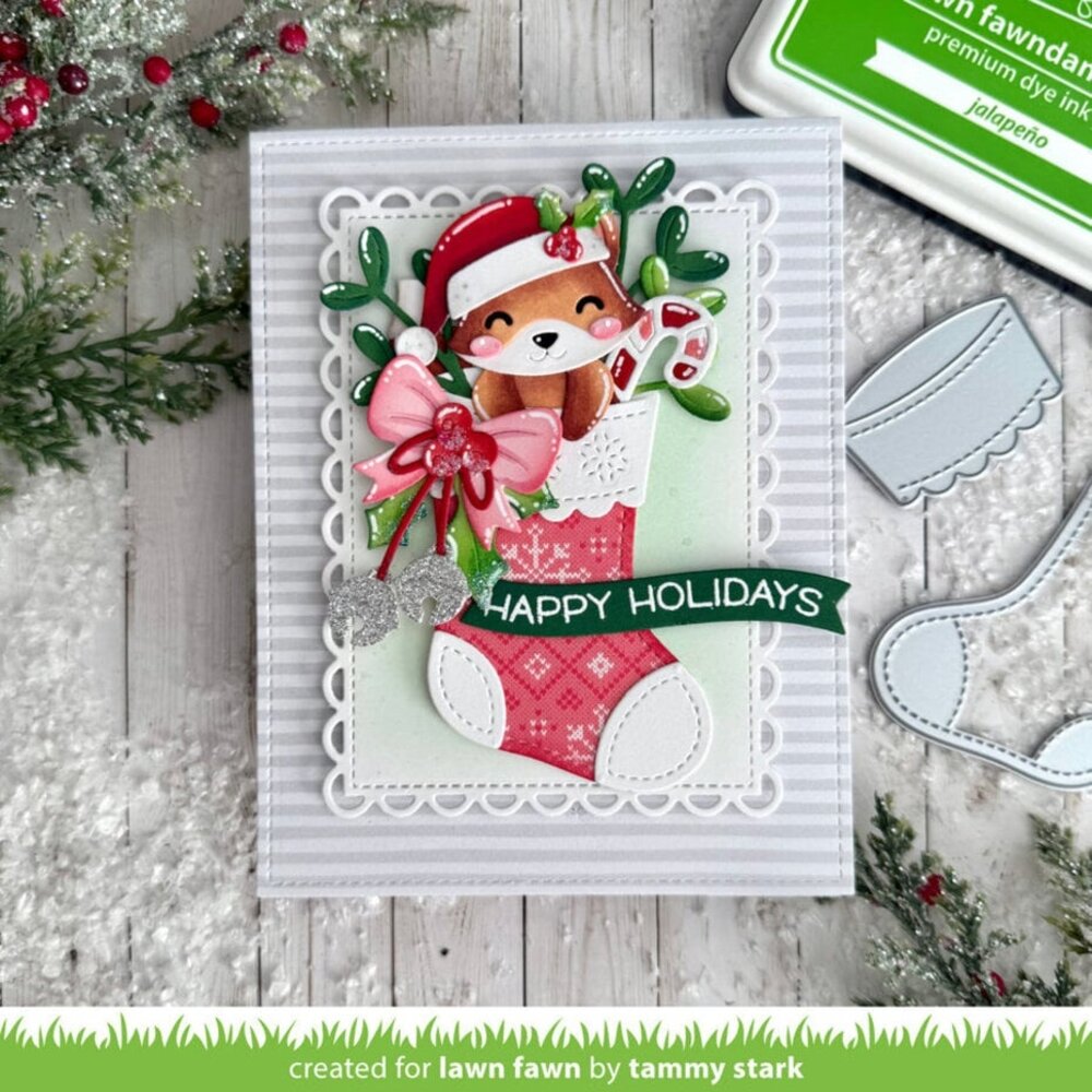 Lawn Fawn Build-A-Critter Christmas Accessories Dies (LF3913)