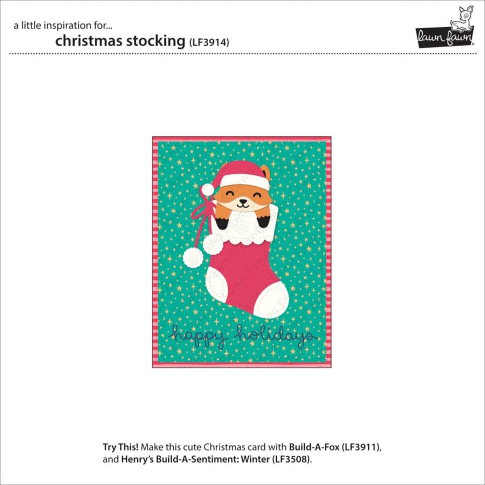 Lawn Fawn Christmas Stocking Dies (LF3914)