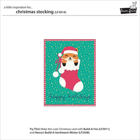 Lawn Fawn Christmas Stocking Dies (LF3914)
