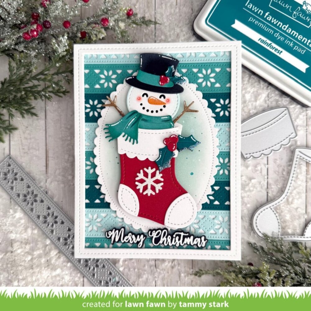 Lawn Fawn Christmas Stocking Dies (LF3914)