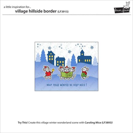 Lawn Fawn Village Hillside Border Dies (LF3915)