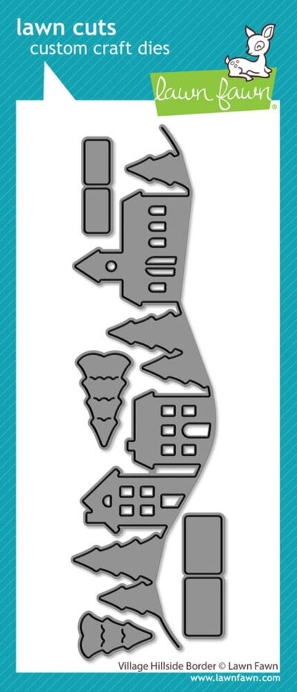 Lawn Fawn Village Hillside Border Dies (LF3915)