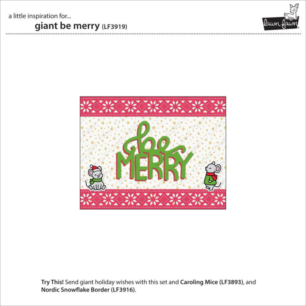 Lawn Fawn Giant Be Merry Dies (LF3919)