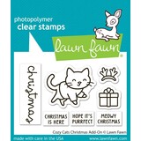 Lawn Fawn Cozy Cats Christmas Add-On Clear Stamps (LF3899)