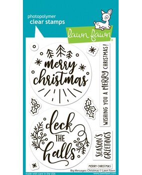Lawn Fawn Big Messages Christmas Clear Stamps (LF3902) Lawn Fawn Big Messages Christmas Clear Stamps (LF3902)