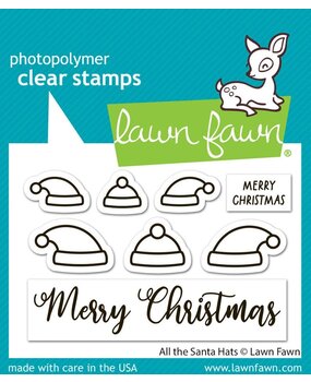 Lawn Fawn All The Santa Hats Clear Stamps (LF3904) Lawn Fawn All The Santa Hats Clear Stamps (LF3904)