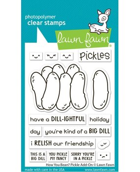 Lawn Fawn How You Bean? Pickle Add-On Clear Stamps (LF3907) Lawn Fawn How You Bean? Pickle Add-On Clear Stamps (LF3907)