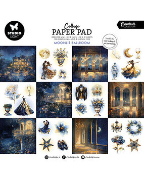 Studio Light Moonlit Ballroom 8x8 Inch Collage Paper Pad (SL-ES-CPP410) Studio Light Moonlit Ballroom 8x8 Inch Collage Paper Pad (SL-ES-CPP410)