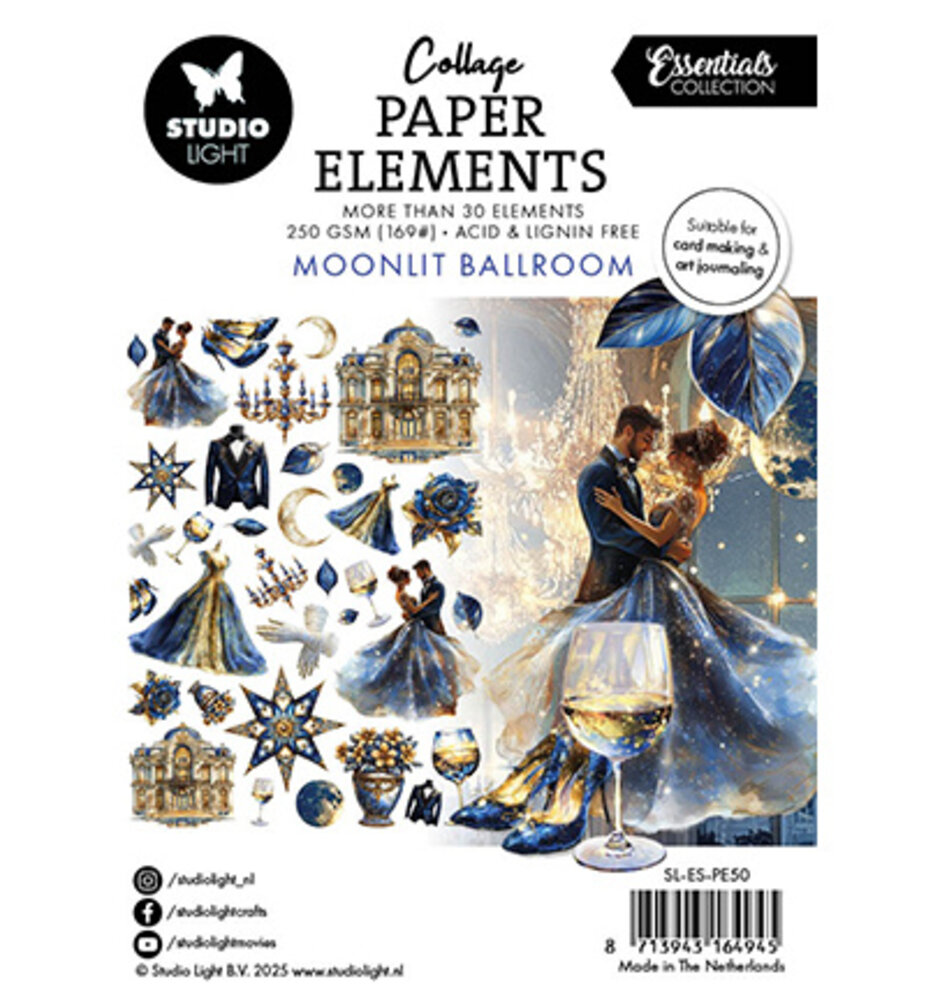 Studio Light Moonlit Ballroom Collage Paper Elements (SL-ES-PE50)