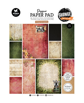 Studio Light Grunge A4 Background Paper Pad (SL-GR-DPP400) Studio Light Grunge A4 Background Paper Pad (SL-GR-DPP400)