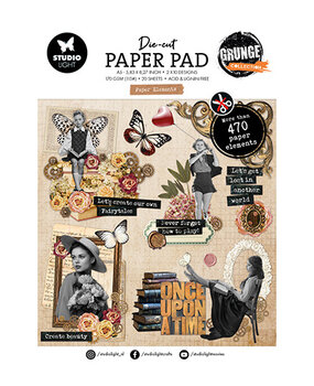 Studio Light Grunge A5 Die-Cut Paper Pad (SL-GR-DCPP399) Studio Light Grunge A5 Die-Cut Paper Pad (SL-GR-DCPP399)