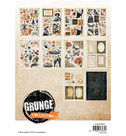 Studio Light Grunge A5 Die-Cut Paper Pad (SL-GR-DCPP399) Studio Light Grunge A5 Die-Cut Paper Pad (SL-GR-DCPP399)