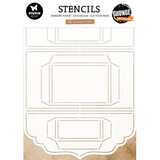 Studio Light Grunge Craft Stencil Tag Envelope (SL-GR-STEN09)