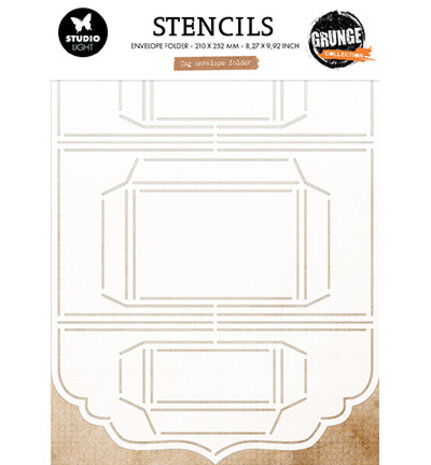 Studio Light Grunge Craft Stencil Tag Envelope (SL-GR-STEN09) Studio Light Grunge Craft Stencil Tag Envelope (SL-GR-STEN09)
