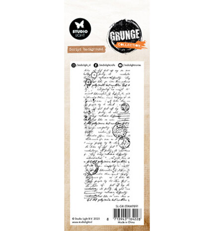Studio Light Grunge Clear Stamps Script Background (SL-GR-STAMP891) Studio Light Grunge Clear Stamps Script Background (SL-GR-STAMP891)