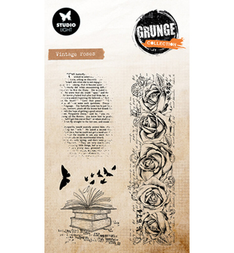 Studio Light Grunge Clear Stamps Vintage Roses (SL-GR-STAMP892) Studio Light Grunge Clear Stamps Vintage Roses (SL-GR-STAMP892)