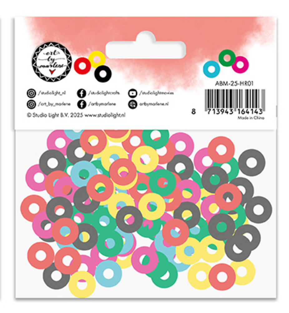 Studio Light Hole-reinforcements Color Confetti (ABM-25-HR01) Studio Light Hole-reinforcements Color Confetti (ABM-25-HR01)