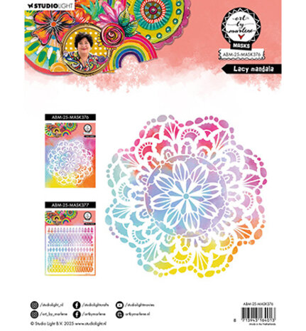 Studio Light Masking Stencil Lacy Mandala (ABM-25-MASK376) Studio Light Masking Stencil Lacy Mandala (ABM-25-MASK376)