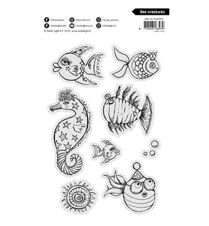 Studio Light Clear Stamp Sea Creatures (ABM-25-STAMP886) Studio Light Clear Stamp Sea Creatures (ABM-25-STAMP886)