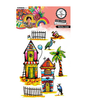 Studio Light Clear Stamp Beachy Scene (ABM-25-STAMP887) Studio Light Clear Stamp Beachy Scene (ABM-25-STAMP887)