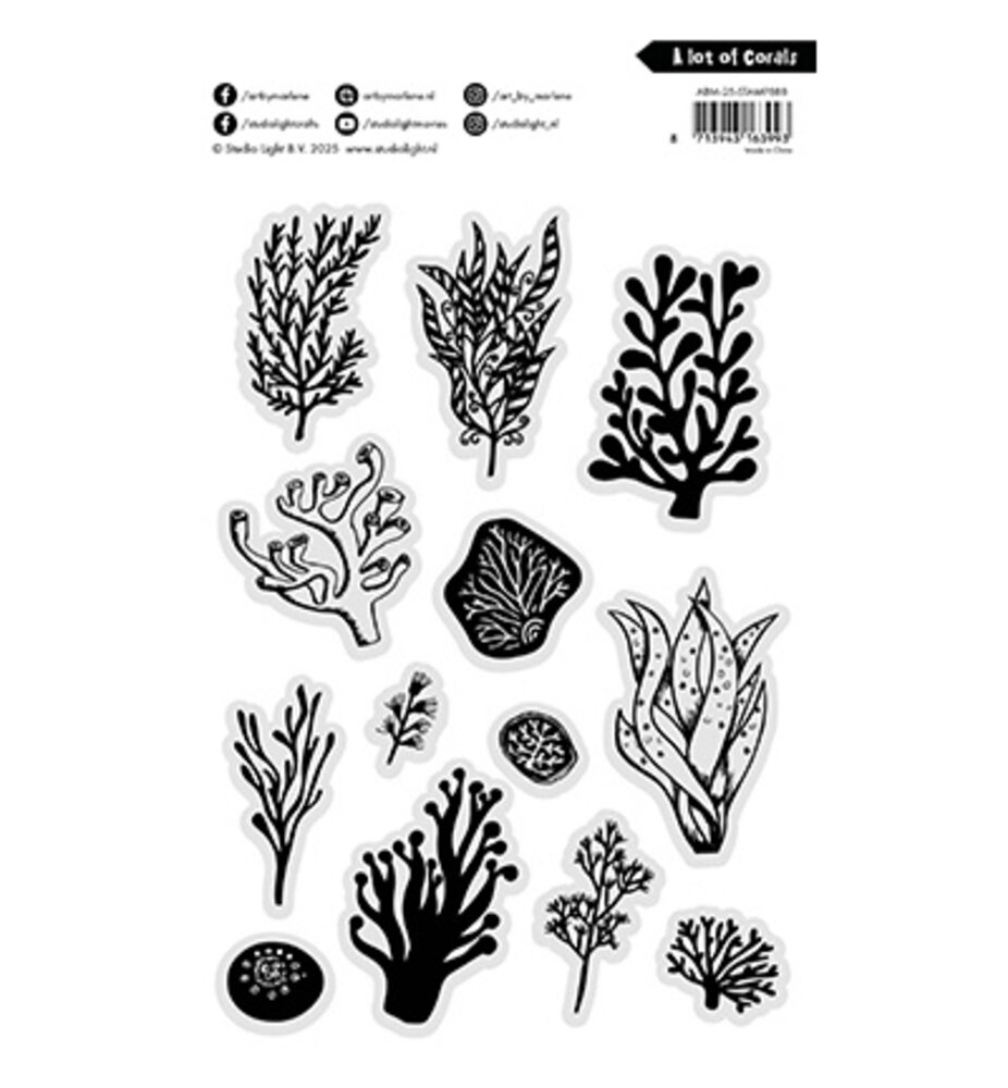 Studio Light Clear Stamp A lot of Corals (ABM-25-STAMP888)