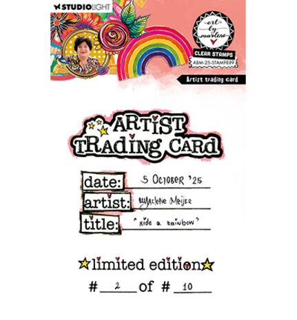 Studio Light Clear Stamp Artist Trading Card (ABM-25-STAMP889)