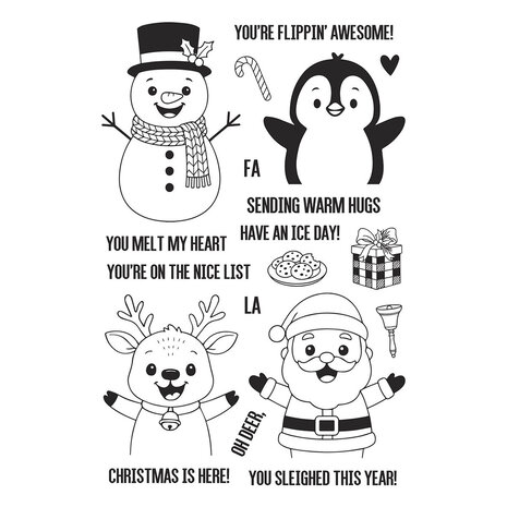 Spellbinders Christmas Hugs Stamp & Die Bundle (BD-0998)