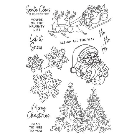 Spellbinders Ho Ho Ho Stamp & Die Bundle (BD-0999) Spellbinders Ho Ho Ho Stamp & Die Bundle (BD-0999)