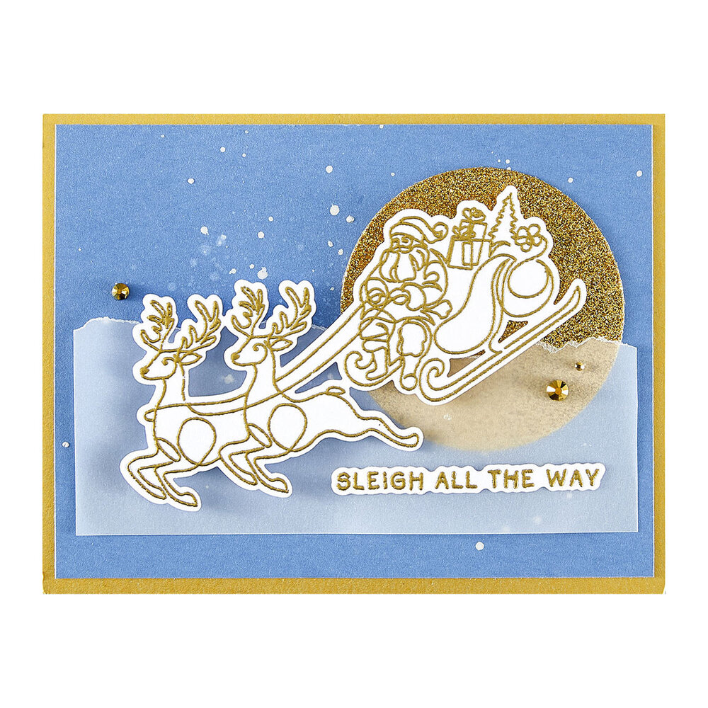 Spellbinders Ho Ho Ho Stamp & Die Bundle (BD-0999) Spellbinders Ho Ho Ho Stamp & Die Bundle (BD-0999)